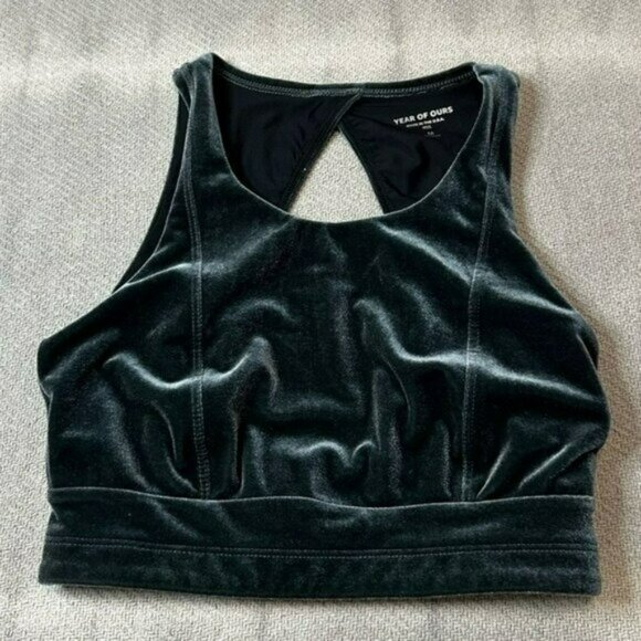 Year of Ours Velour Sports Bra Crop Top Size Medium - Picture 6 of 10